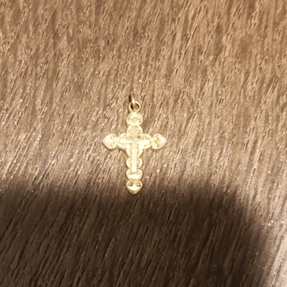 14k gold cross